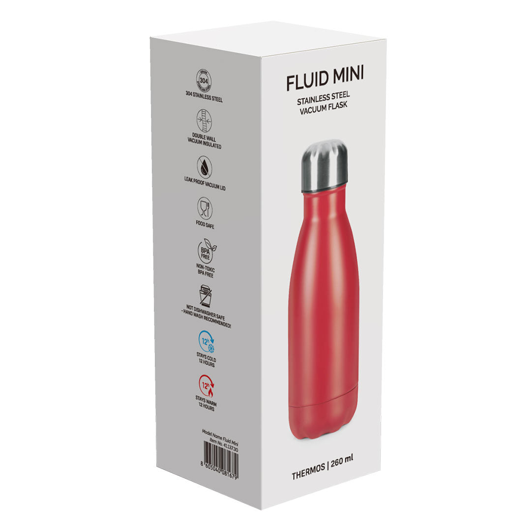 Flašica -termos FLUID MINI, crveni, 260 ml