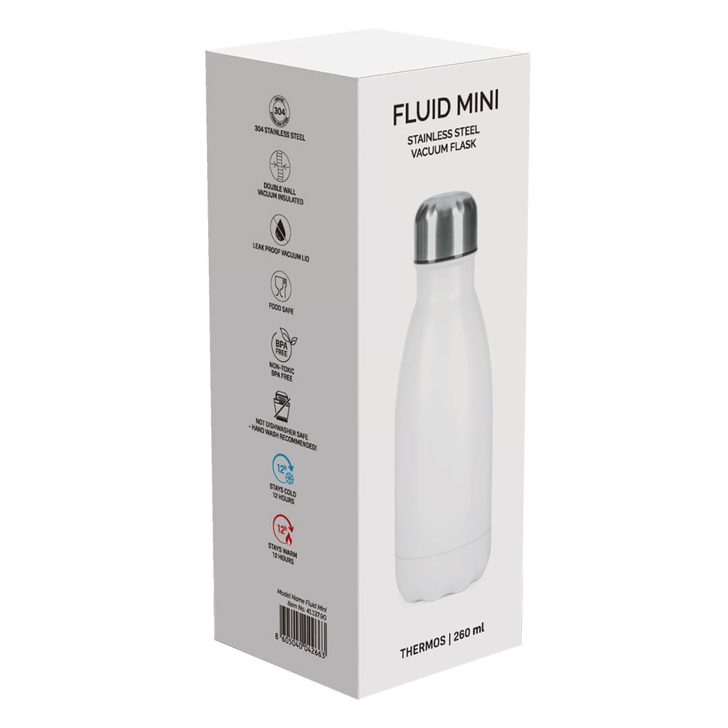 Flašica -termos FLUID MINI, beli, 260 ml